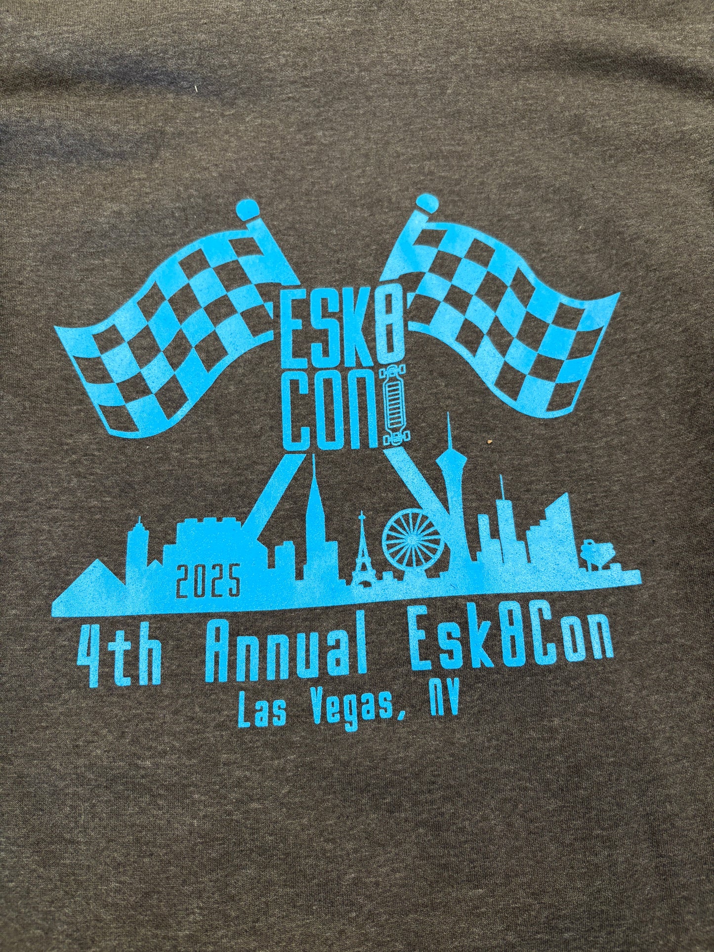 Esk8con 2025 Hoodie - Gray + Blue