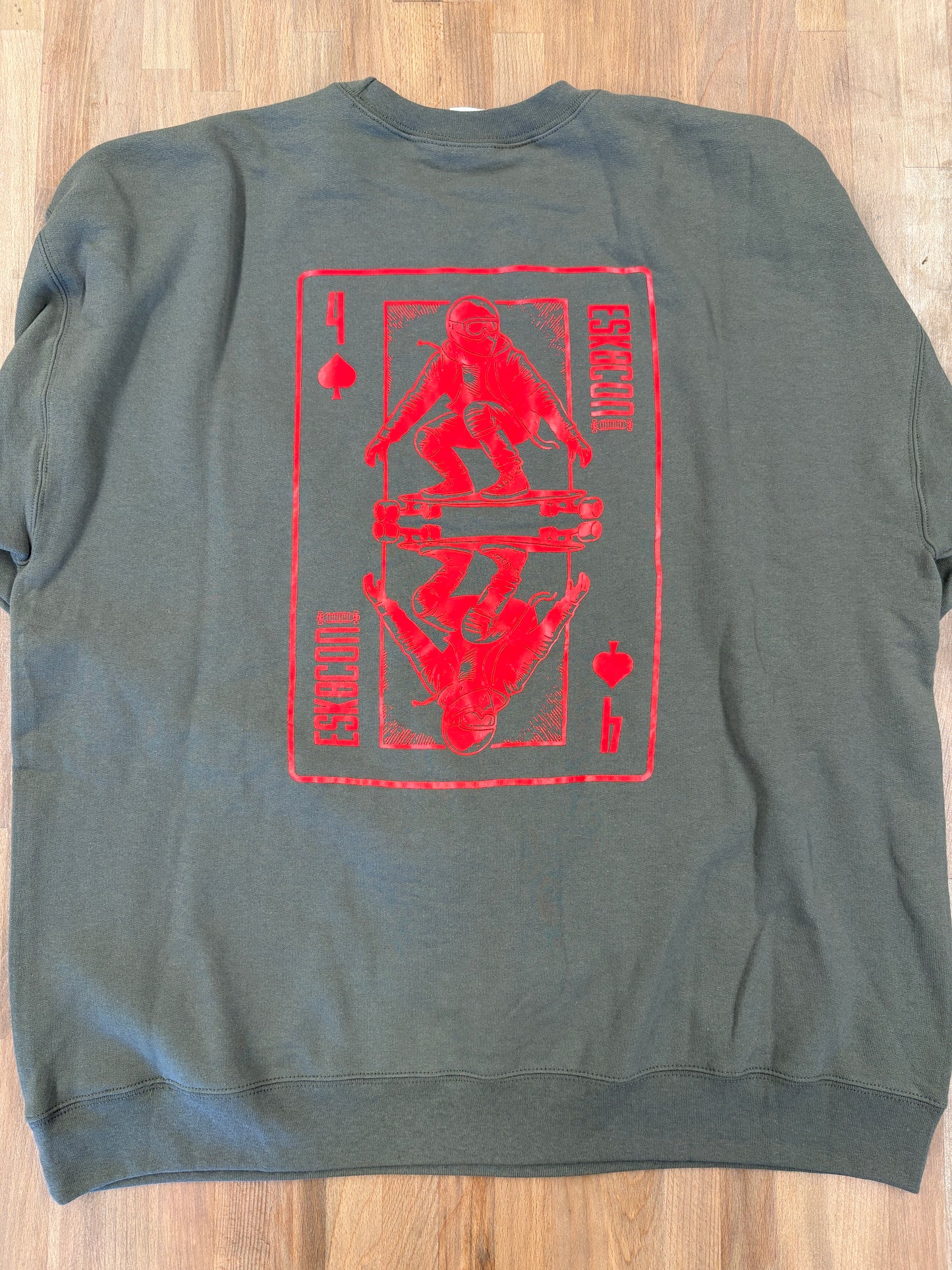 Esk8con 2025 Crew Neck - Green + Red