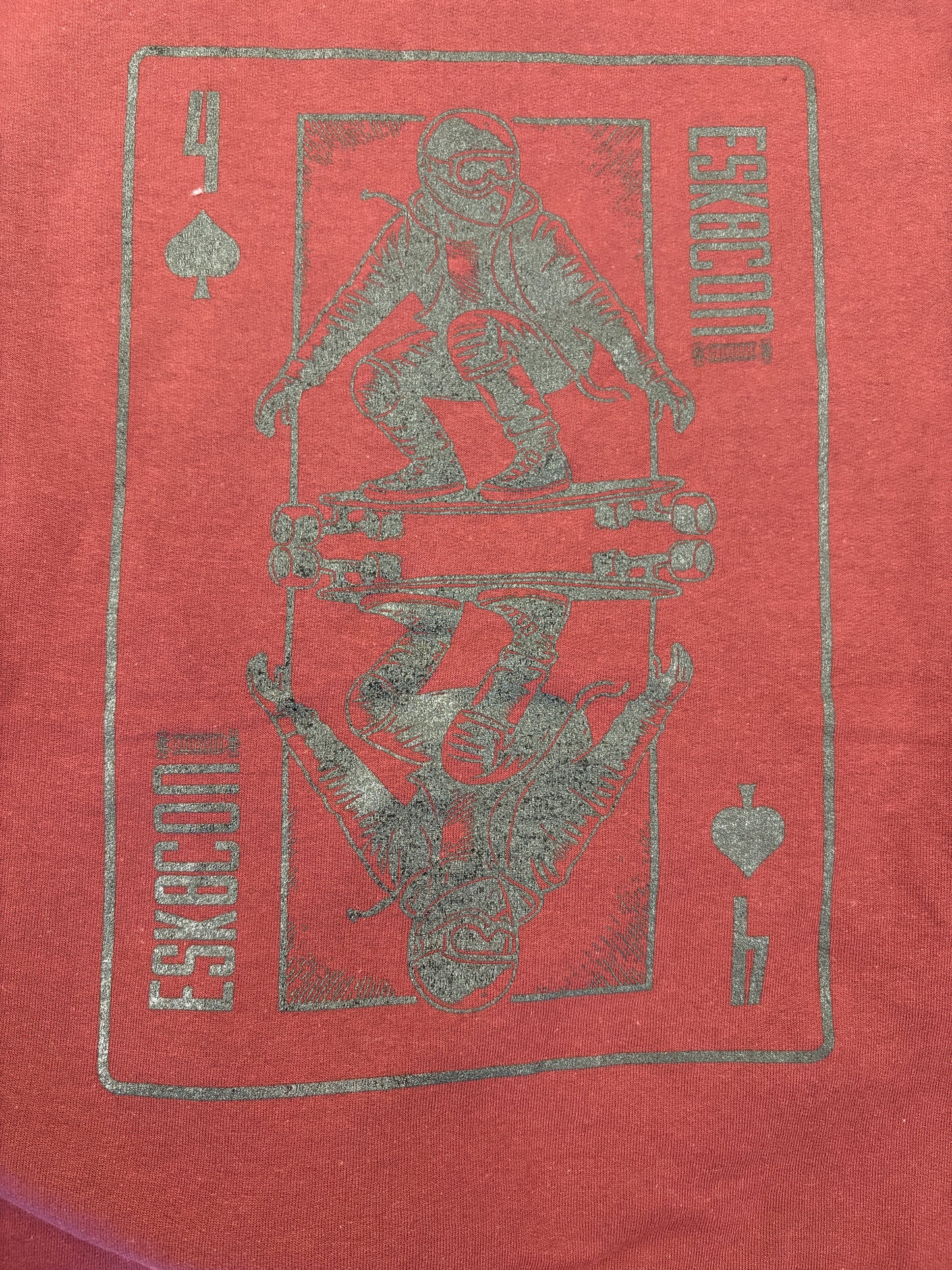 Esk8con 2025 Crew Neck - Maroon + Black